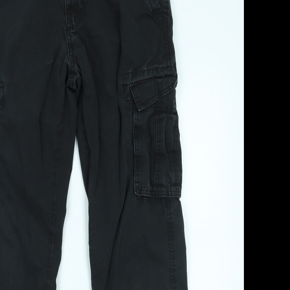 F&F Mens Black   Cargo Trousers Size 32 L32 in