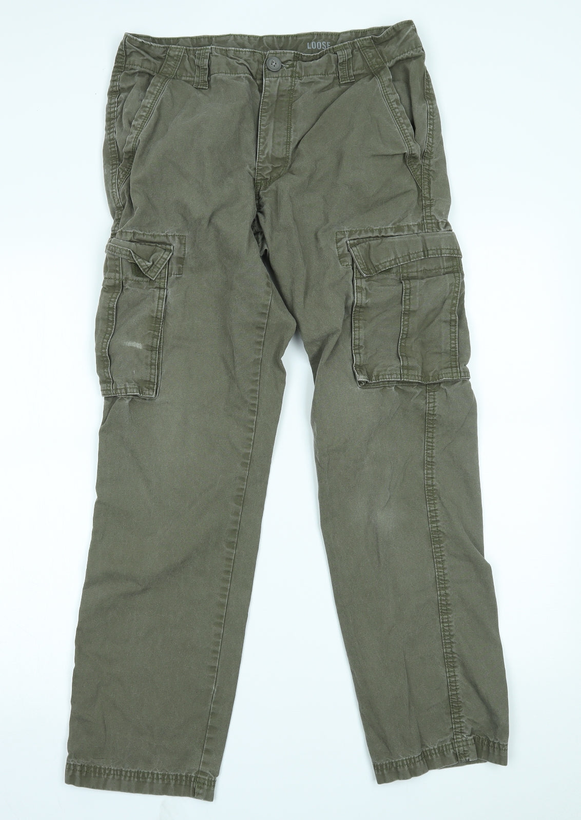 F&F Mens Green   Cargo Trousers Size 32 L32 in