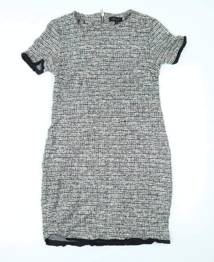 New Look Womens Grey   A-Line  Size 8