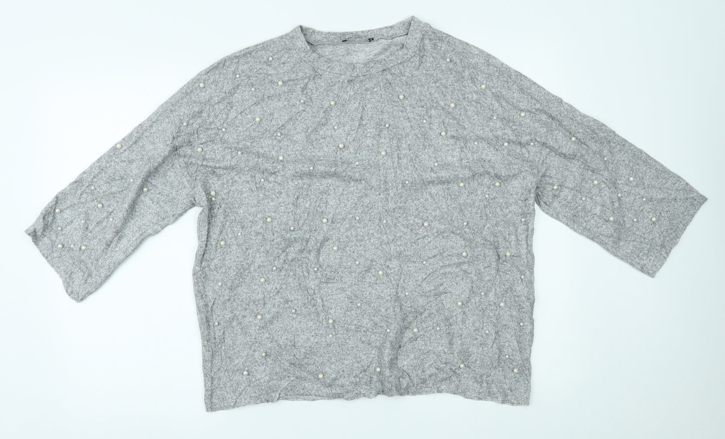 Zara Womens Grey   Basic Blouse Size L