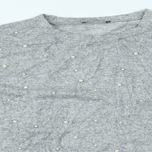 Zara Womens Grey   Basic Blouse Size L