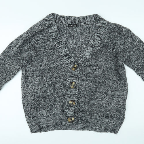 Simply Be Womens Grey   Cardigan Jumper Size S