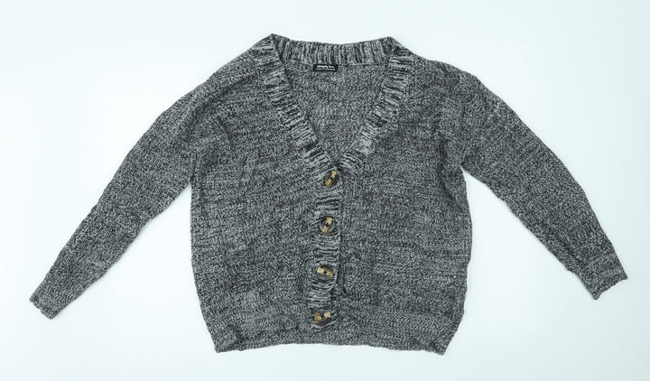Simply Be Womens Grey Cardigan Jumper Size S