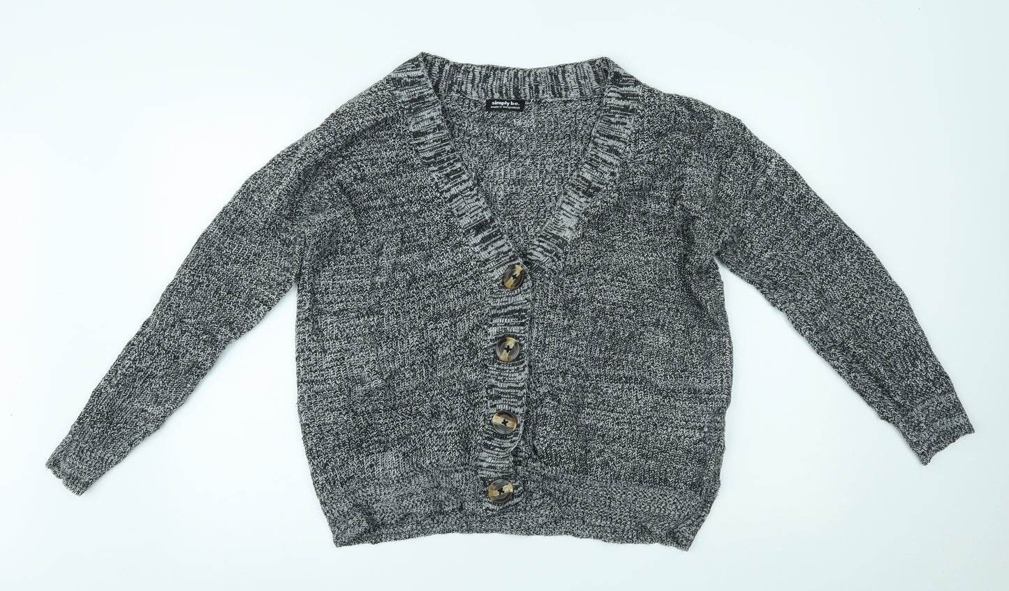 Simply Be Womens Grey   Cardigan Jumper Size S