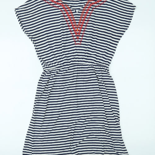 George Womens Blue Striped  Fit & Flare  Size 12