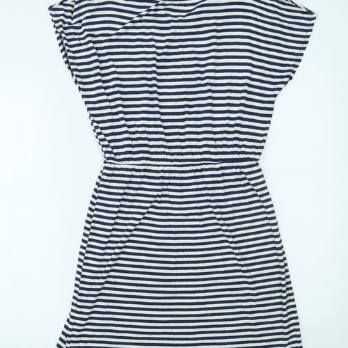 George Womens Blue Striped  Fit & Flare  Size 12