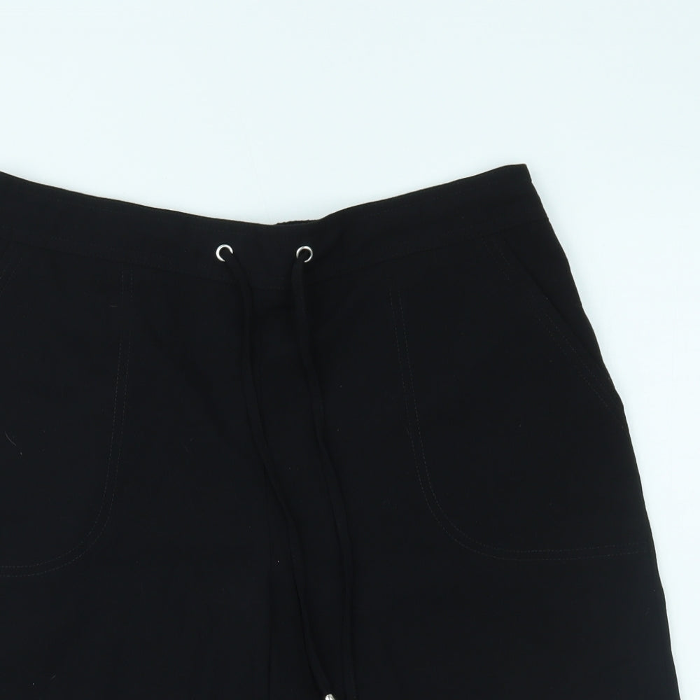 Papaya Womens Black   Paperbag Shorts Size 12