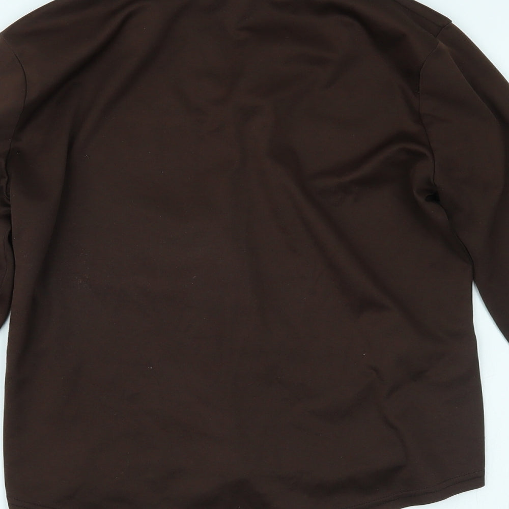 New Look Womens Brown   Basic Polo Size 14