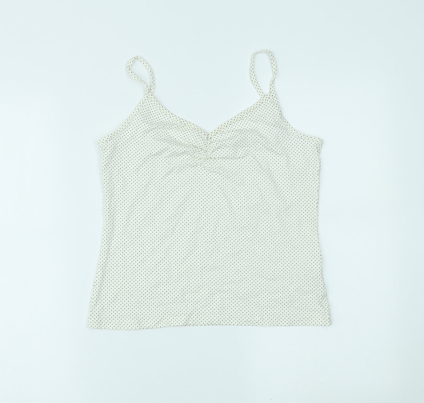 NEXT Womens White Polka Dot  Camisole T-Shirt Size 14