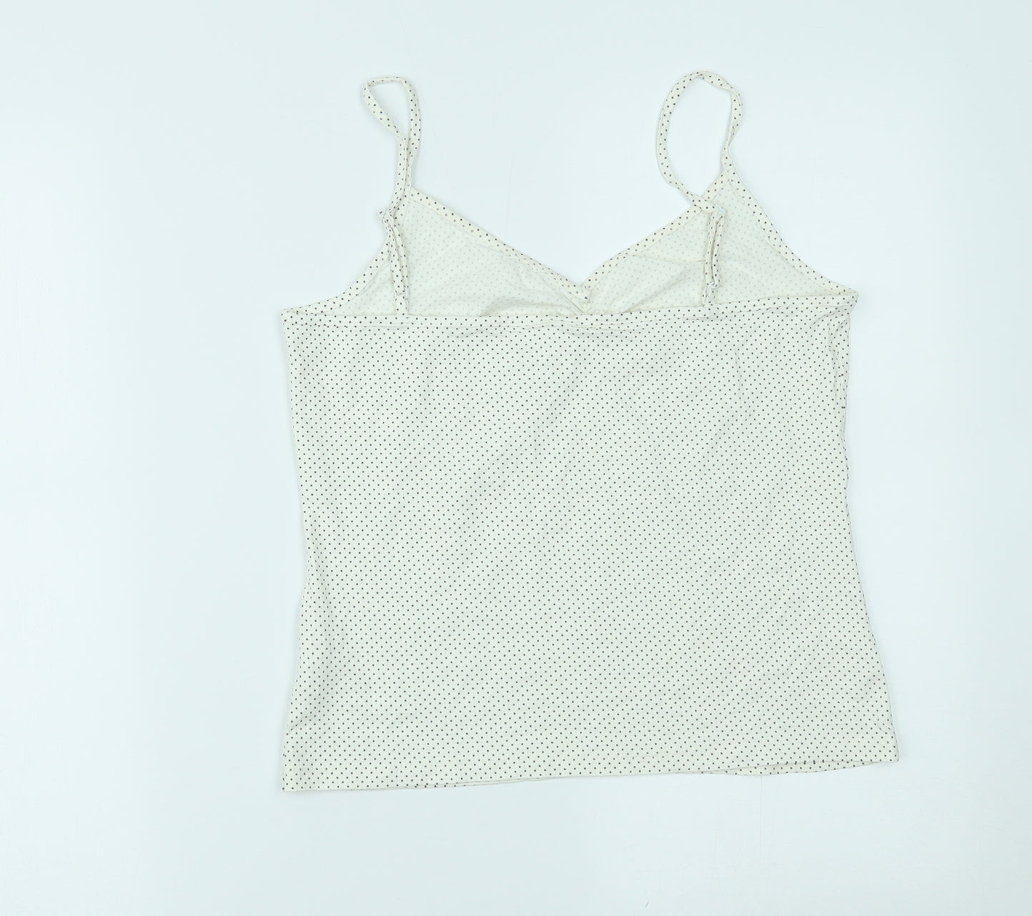 NEXT Womens White Polka Dot  Camisole T-Shirt Size 14