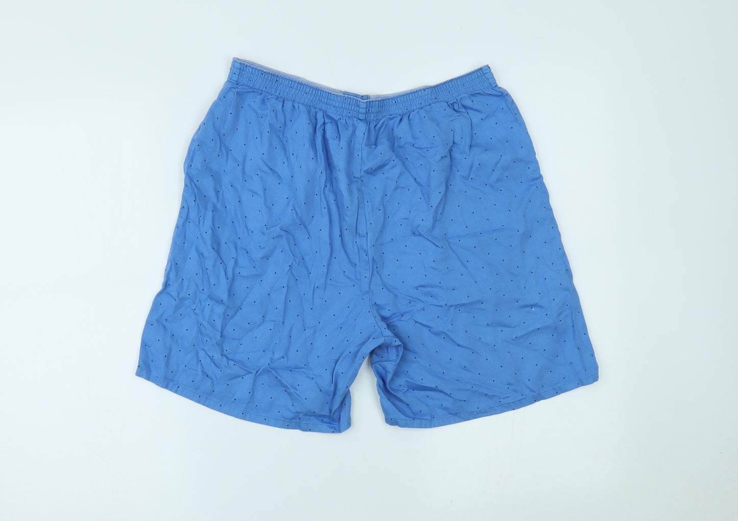 Marks and Spencer Mens Blue Polka Dot  Sweat Shorts Size M