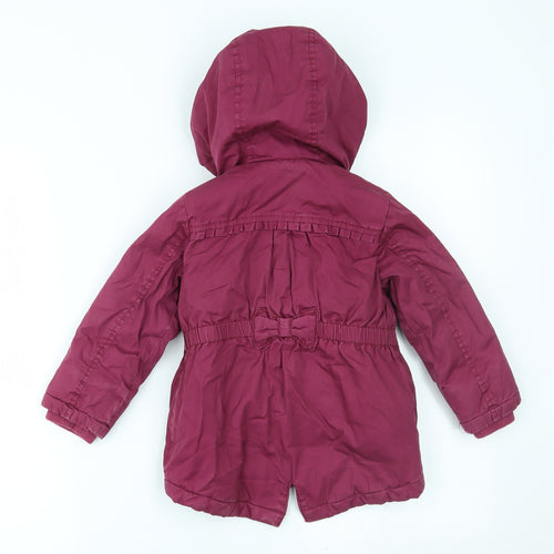 Nutmeg Girls Purple   Parka Coat Size 2-3 Years