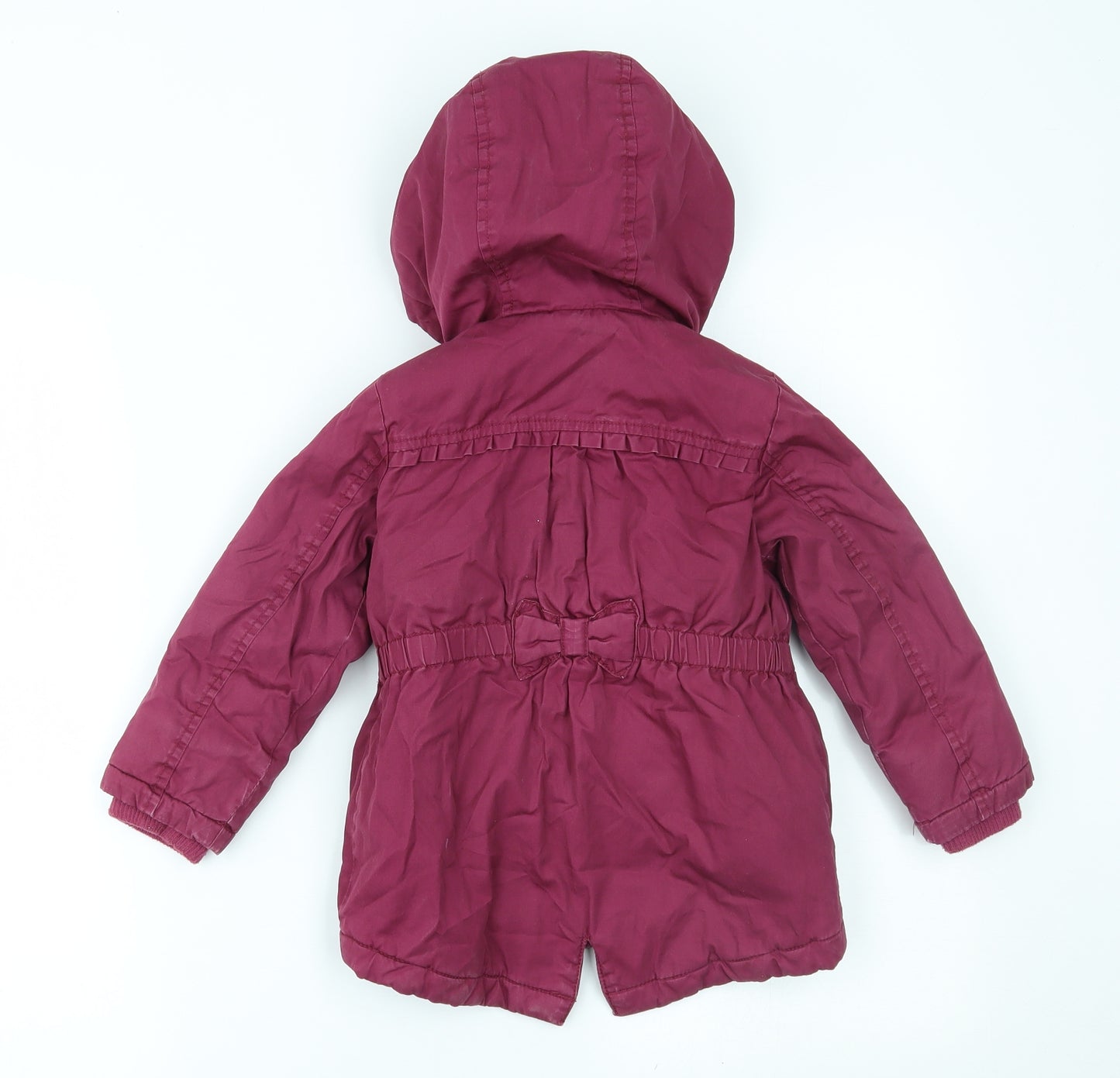 Nutmeg Girls Purple   Parka Coat Size 2-3 Years