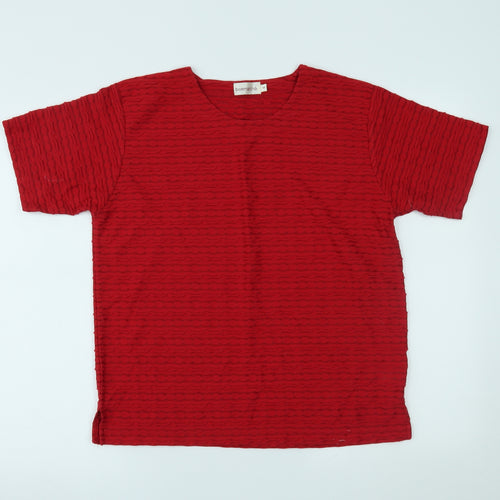Bonmarché Womens Red   Basic T-Shirt Size M