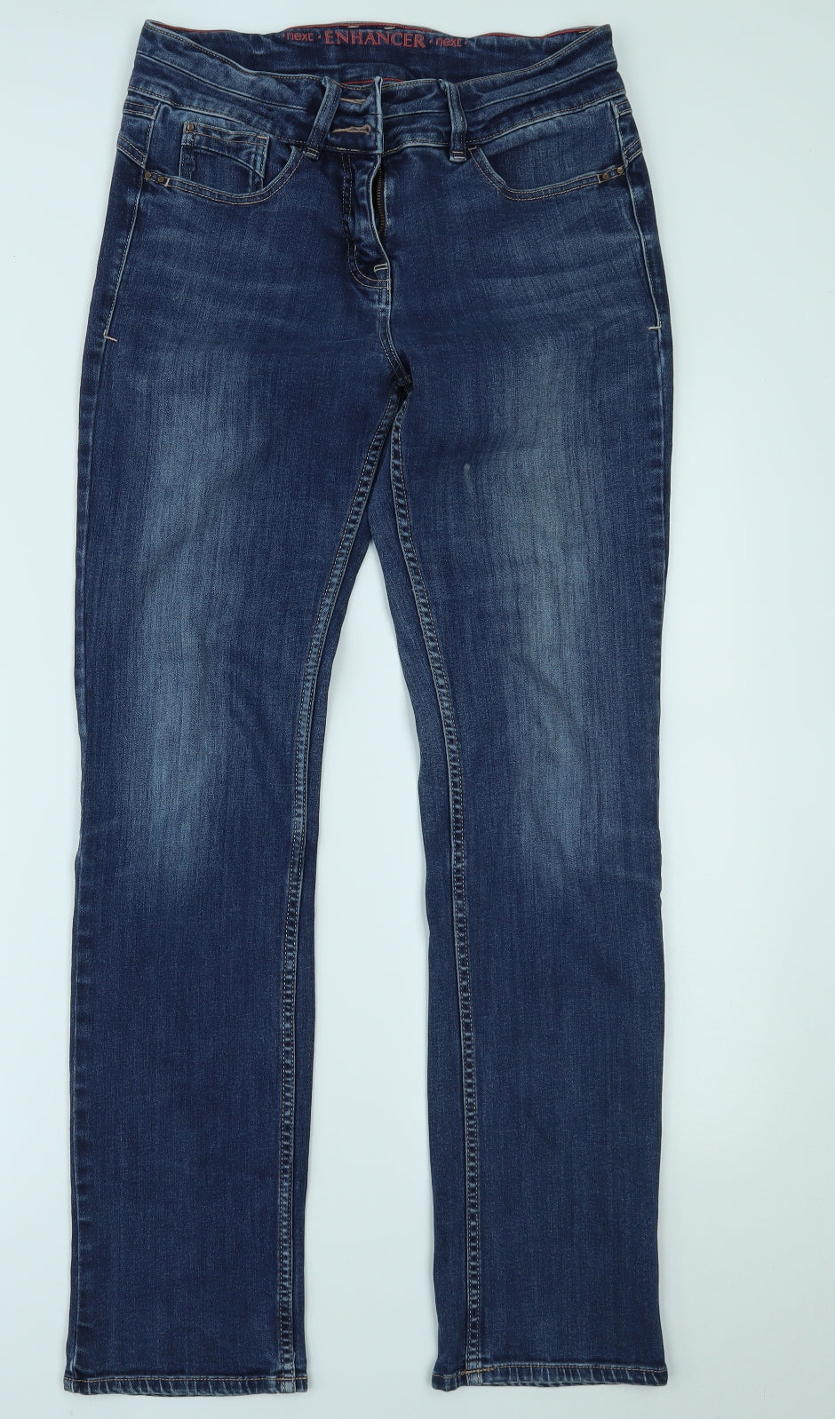 NEXT Womens Blue  Denim Straight Jeans Size 12 L30 in