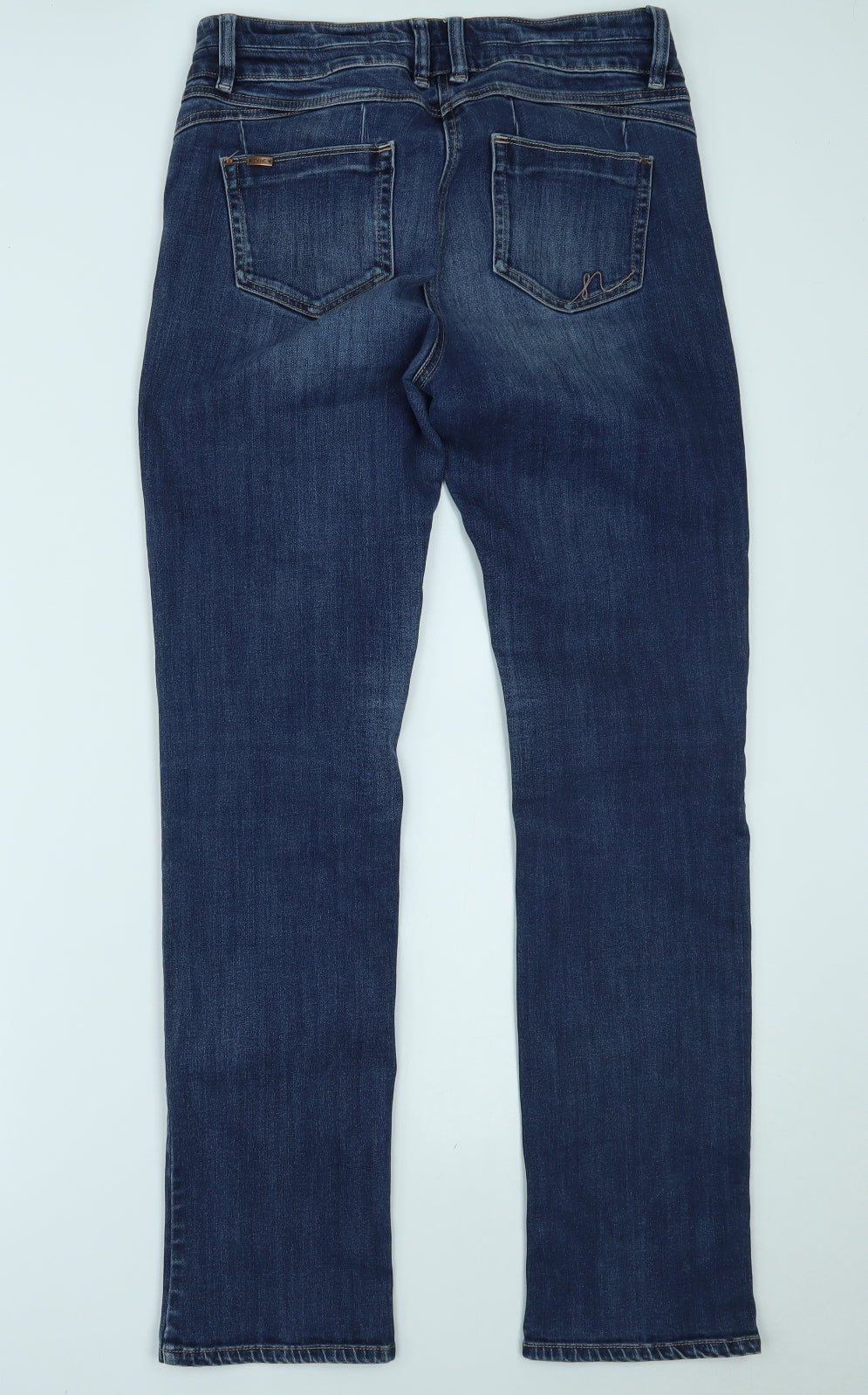 NEXT Womens Blue  Denim Straight Jeans Size 12 L30 in