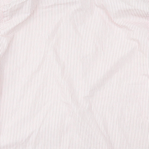 Kenneth Cole Mens Pink Striped   Button-Up Size 15
