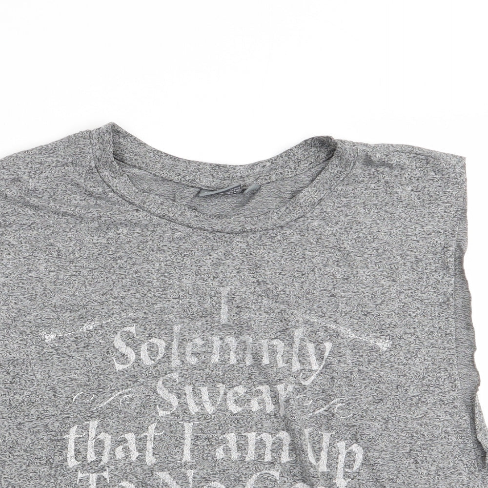 Primark Womens Grey   Basic Tank Size 10  - harry potter