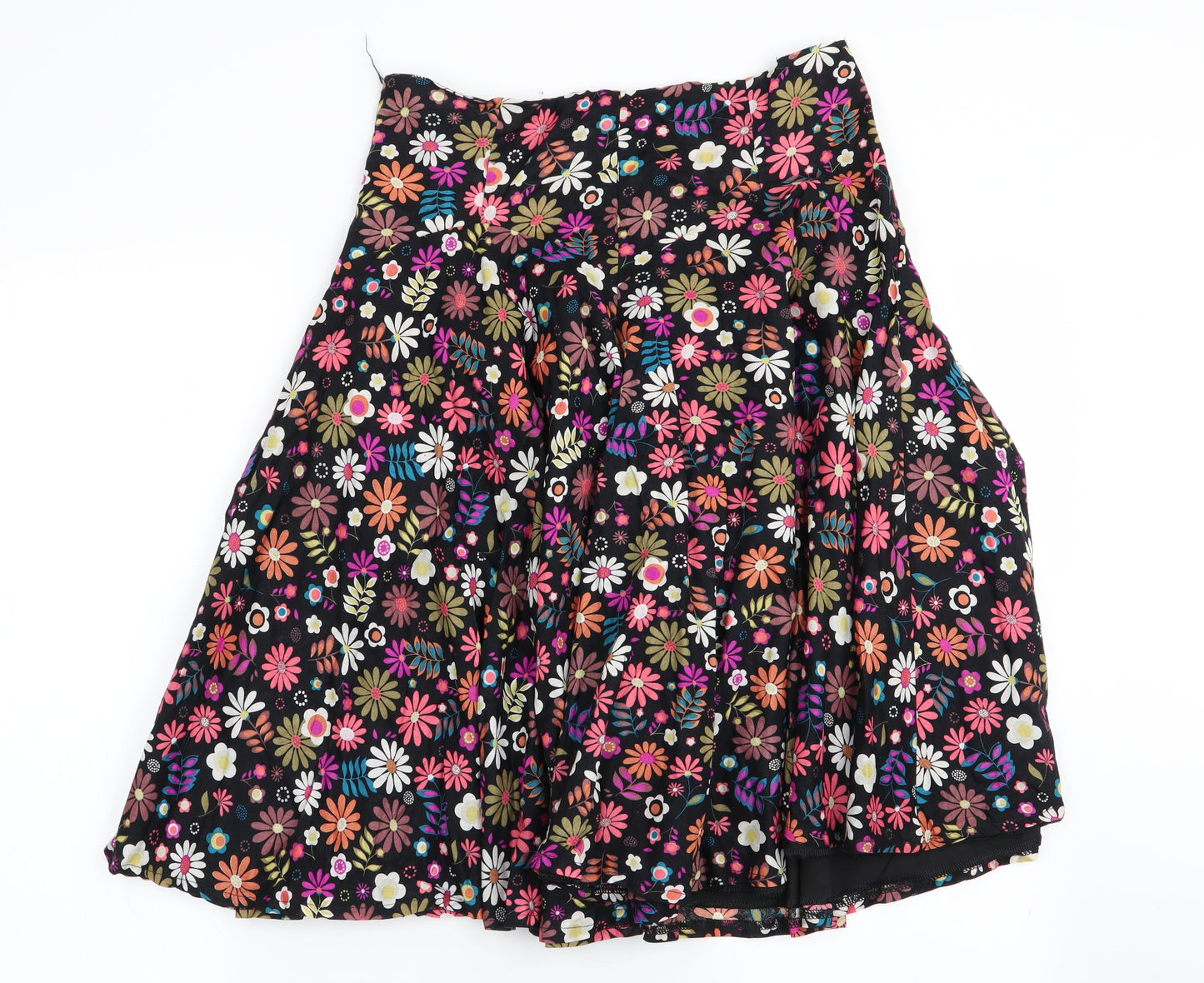 Motel Womens Multicoloured Floral  Flare Skirt Size 10
