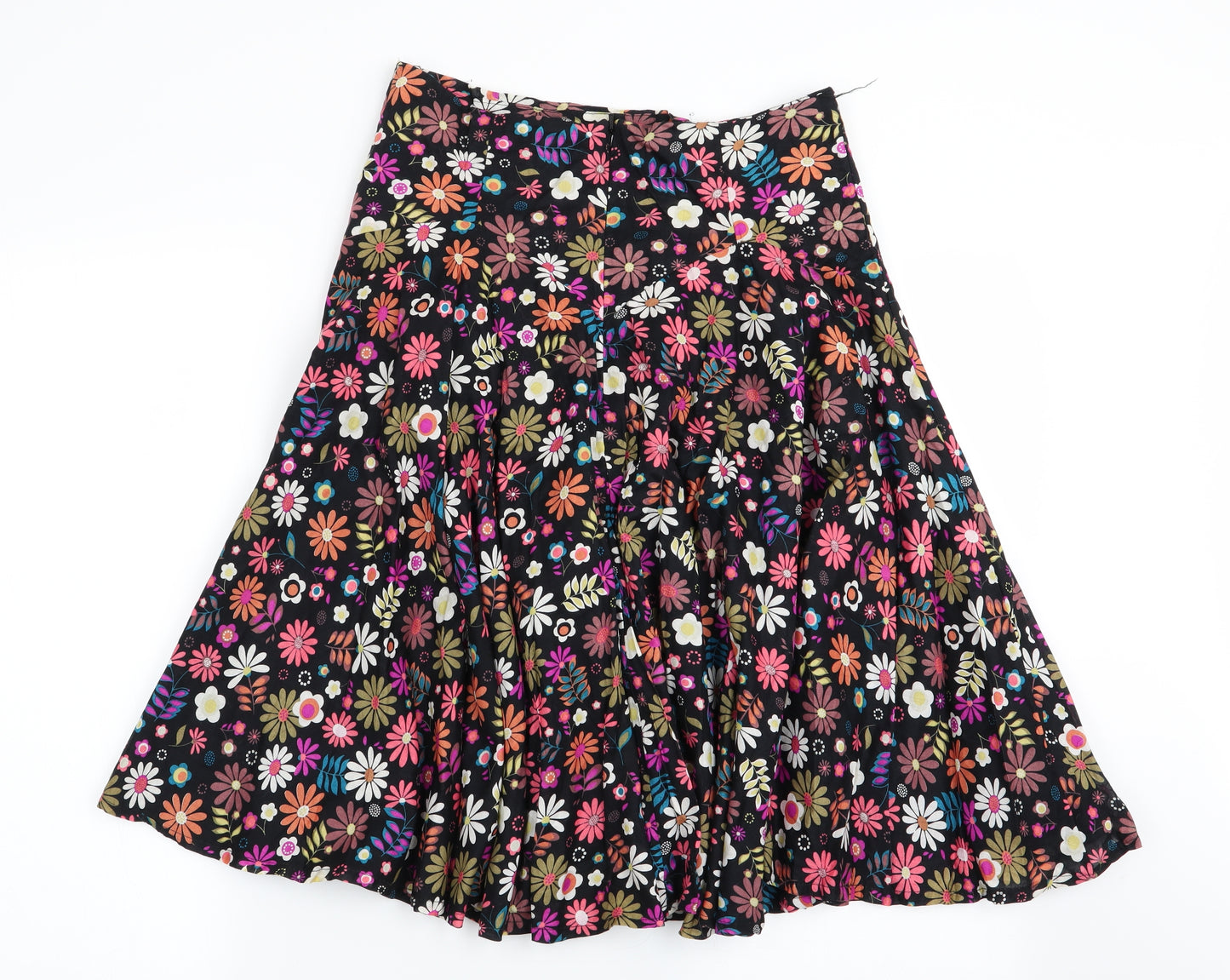 Motel Womens Multicoloured Floral  Flare Skirt Size 10