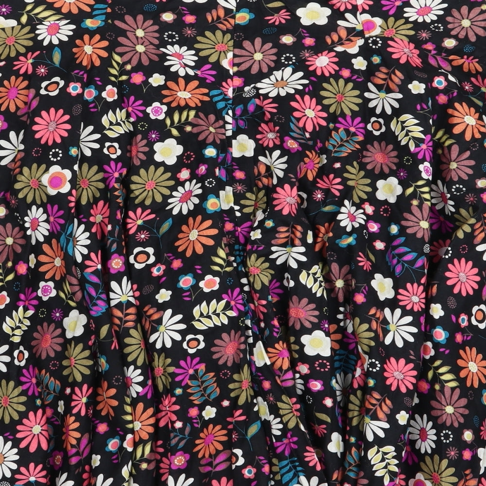 Motel Womens Multicoloured Floral  Flare Skirt Size 10