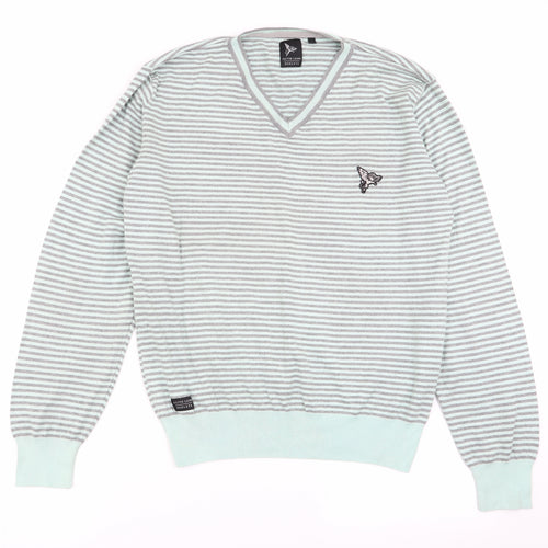 silver lions Mens Multicoloured Striped  Pullover Jumper Size S