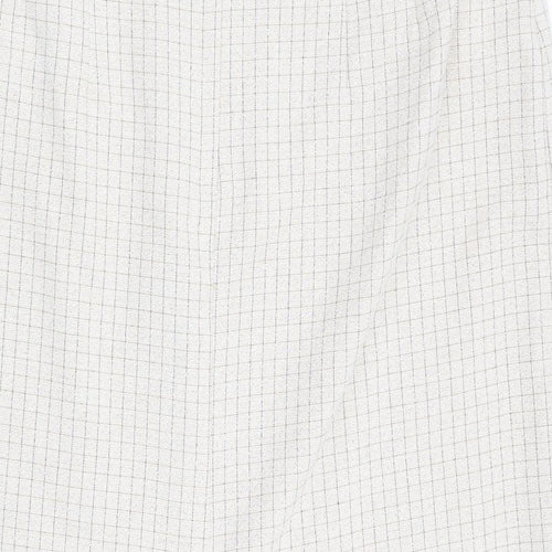 Klass Womens Beige Check  A-Line Skirt Size 18