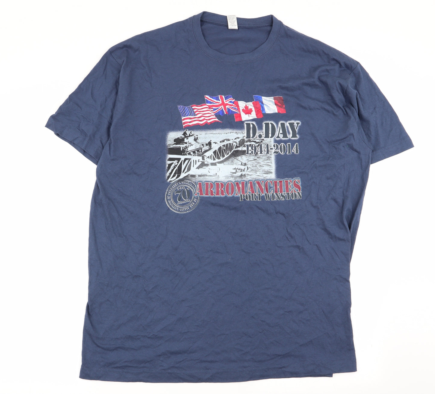 sols Mens Blue    T-Shirt Size 2XL