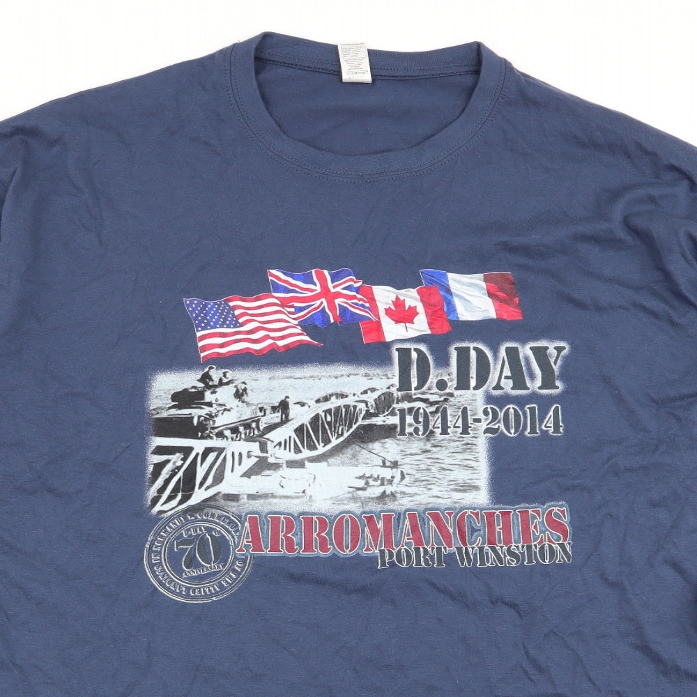sols Mens Blue    T-Shirt Size 2XL