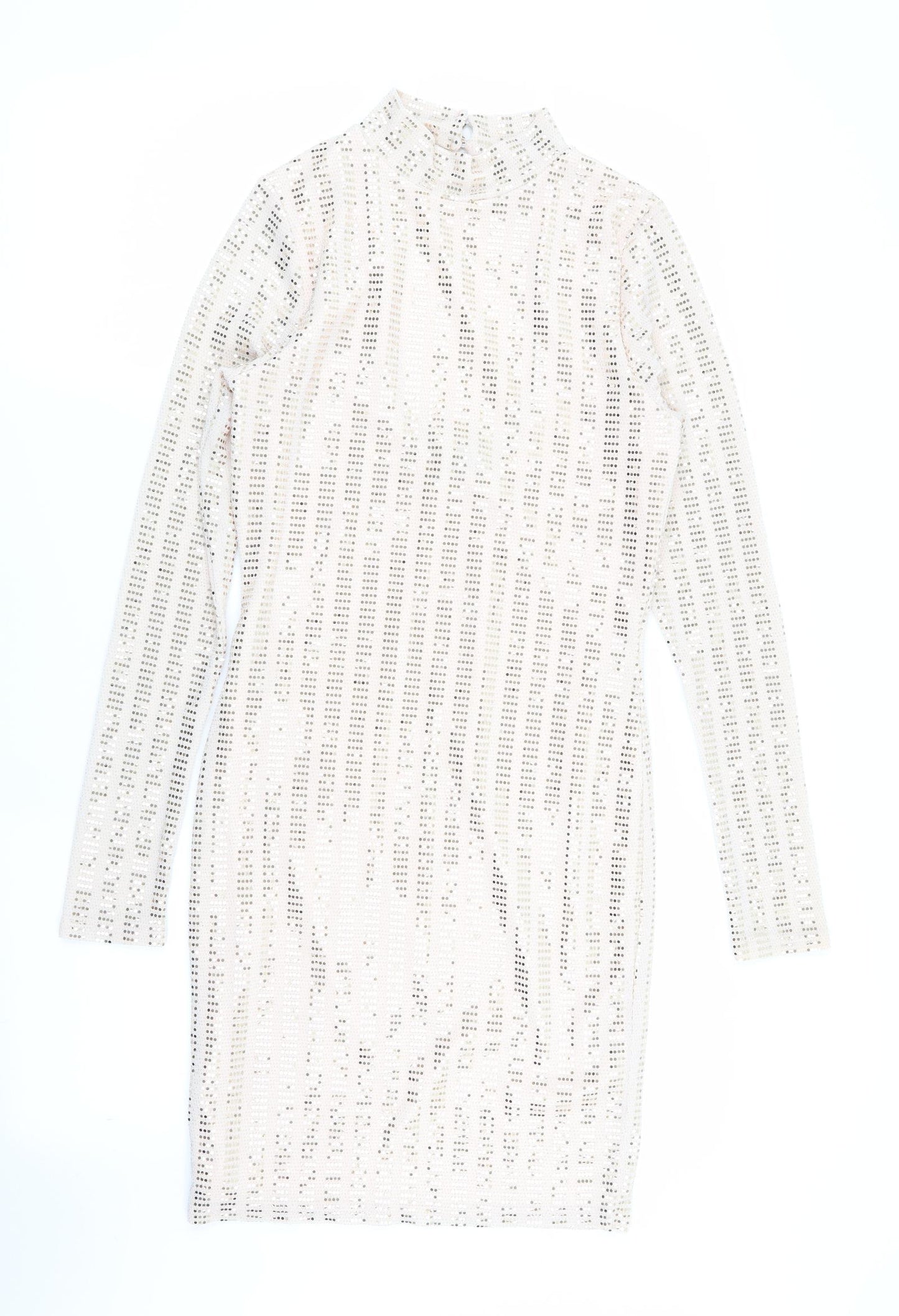 River Island Womens Pink Polka Dot  Fit & Flare  Size 12