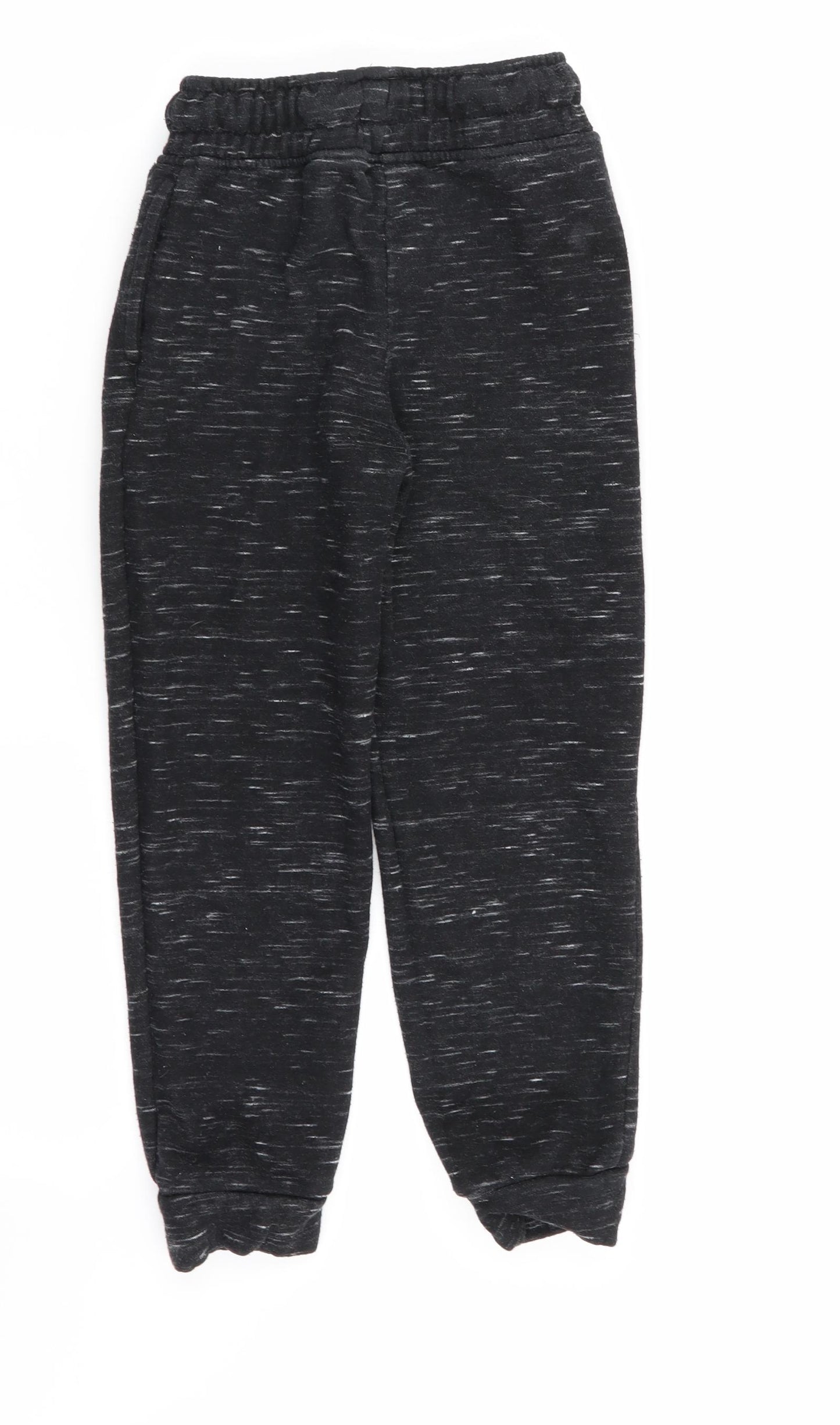 Primark Boys Black Geometric  Jogger Trousers Size 6-7 Years