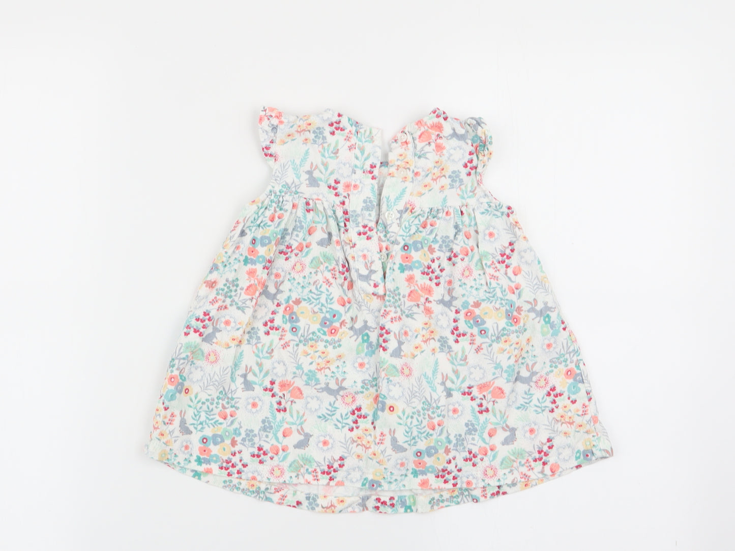 M&S Girls Multicoloured Floral  Fit & Flare  Size 3-6 Months