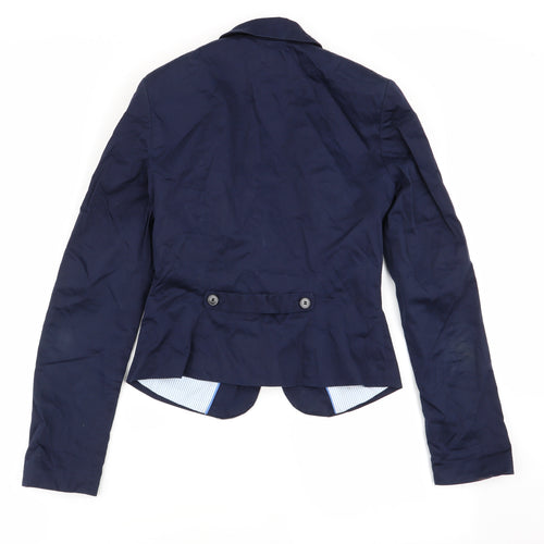 H&M Womens Blue   Jacket Blazer Size 6