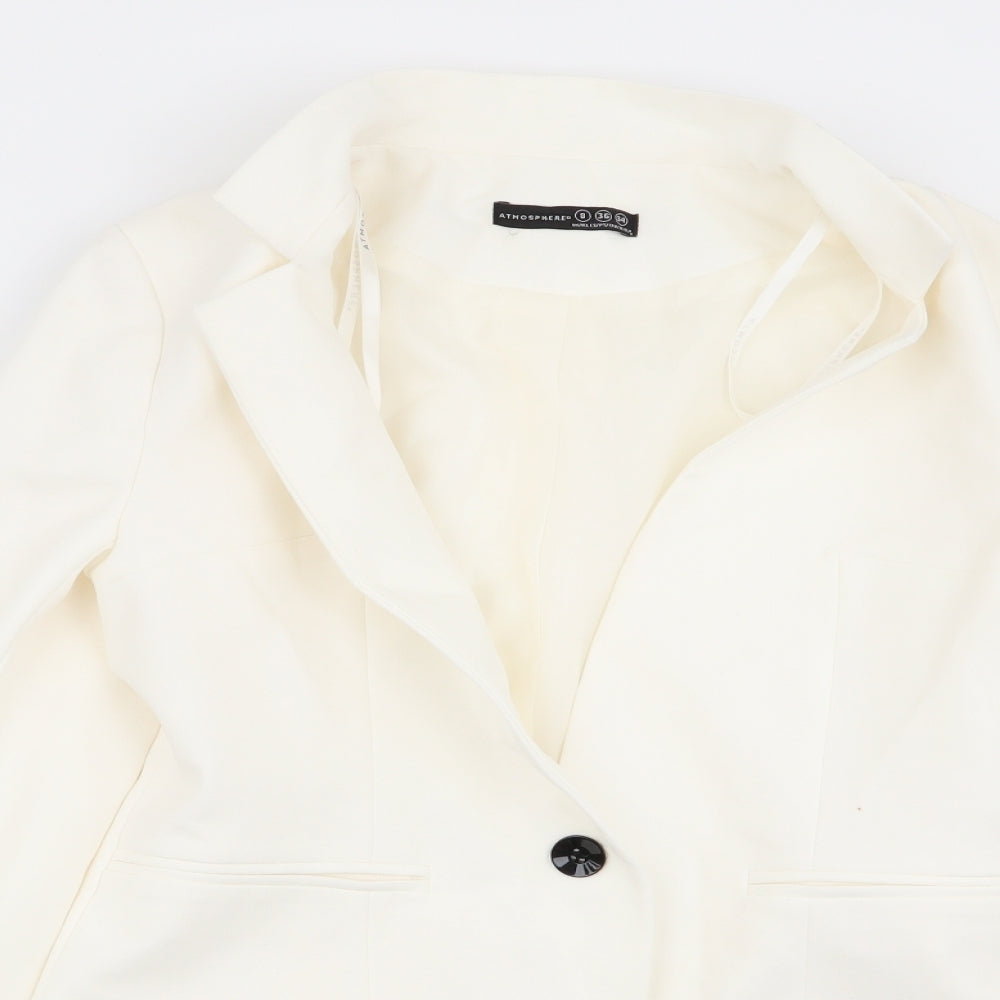 Primark Womens White   Jacket Blazer Size 8