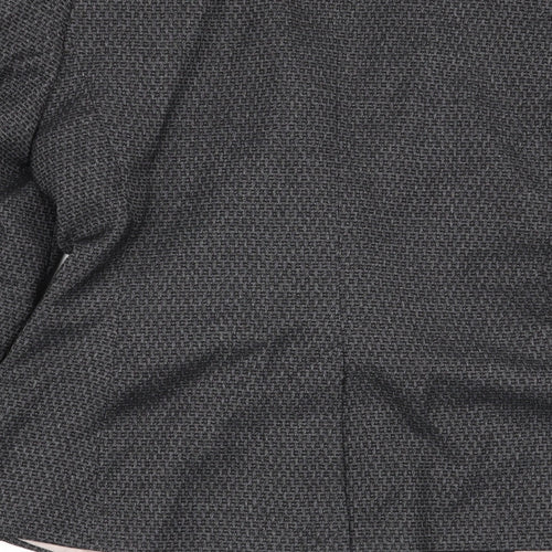 NEXT Womens Black Geometric  Jacket Blazer Size 8