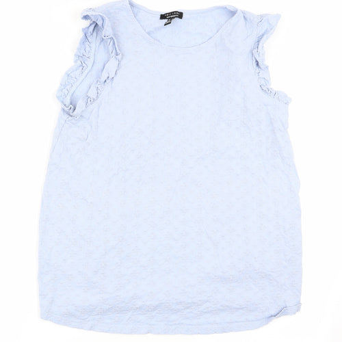 New Look Womens Blue Floral  Basic Tank Size 14