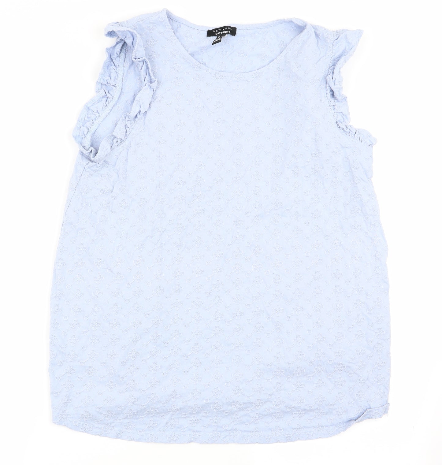 New Look Womens Blue Floral  Basic Tank Size 14