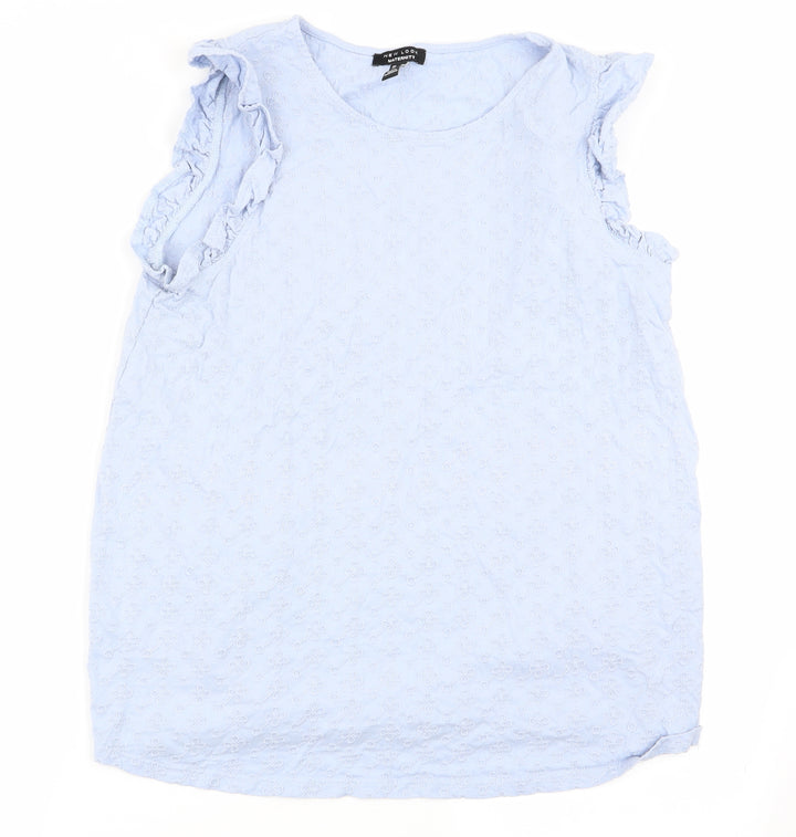 New Look Womens Blue Floral  Basic Tank Size 14