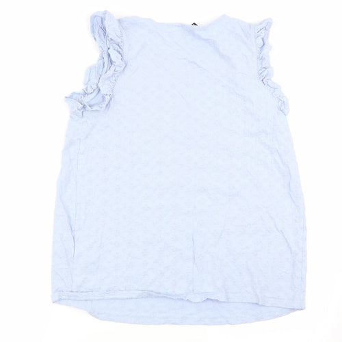 New Look Womens Blue Floral  Basic Tank Size 14