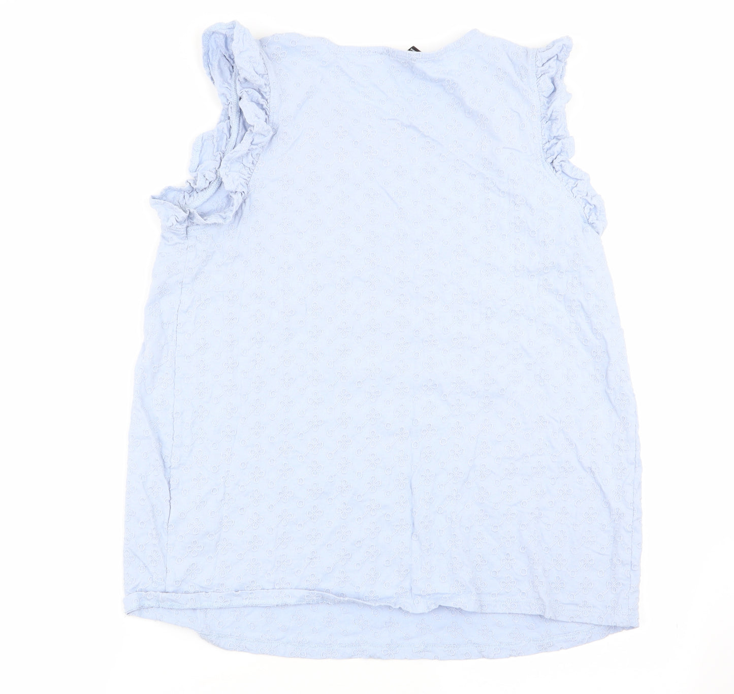 New Look Womens Blue Floral  Basic Tank Size 14