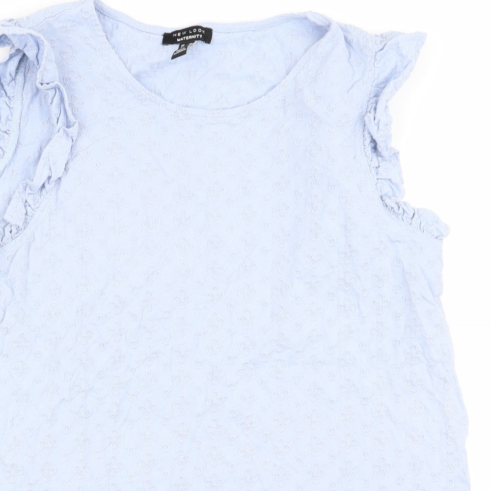 New Look Womens Blue Floral  Basic Tank Size 14