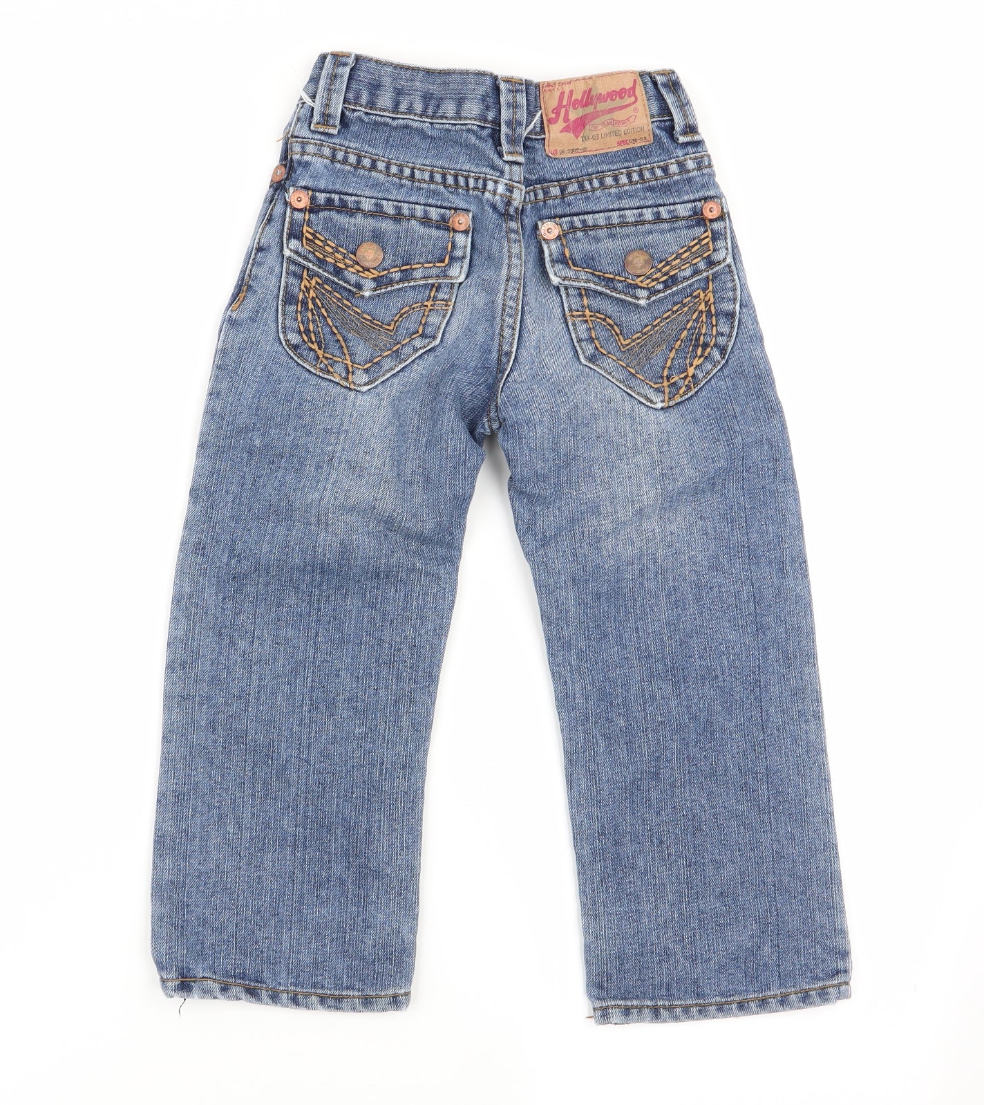 Hollywood Boys Blue   Straight Jeans Size 4 Years