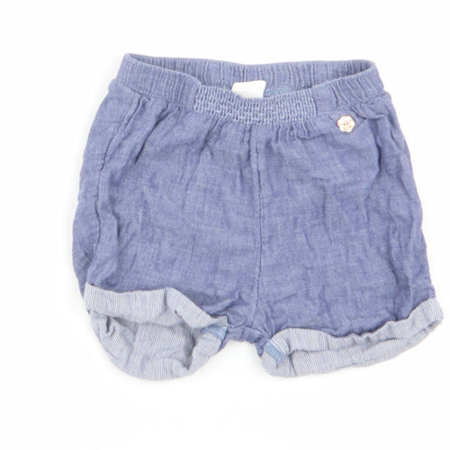 H&M Girls Blue   Capri Trousers Size 12 Months  - shorts