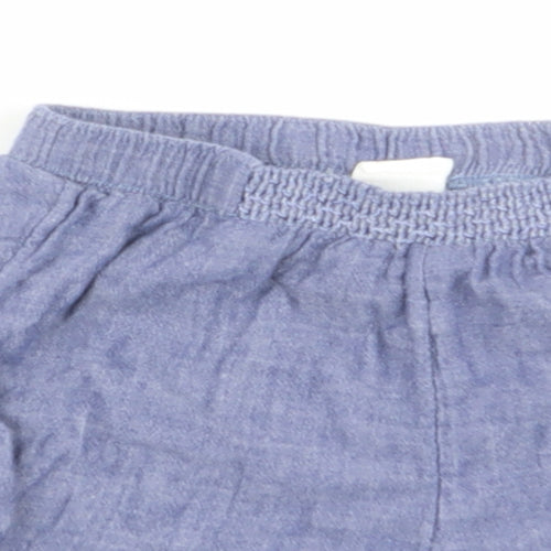 H&M Girls Blue   Capri Trousers Size 12 Months  - shorts