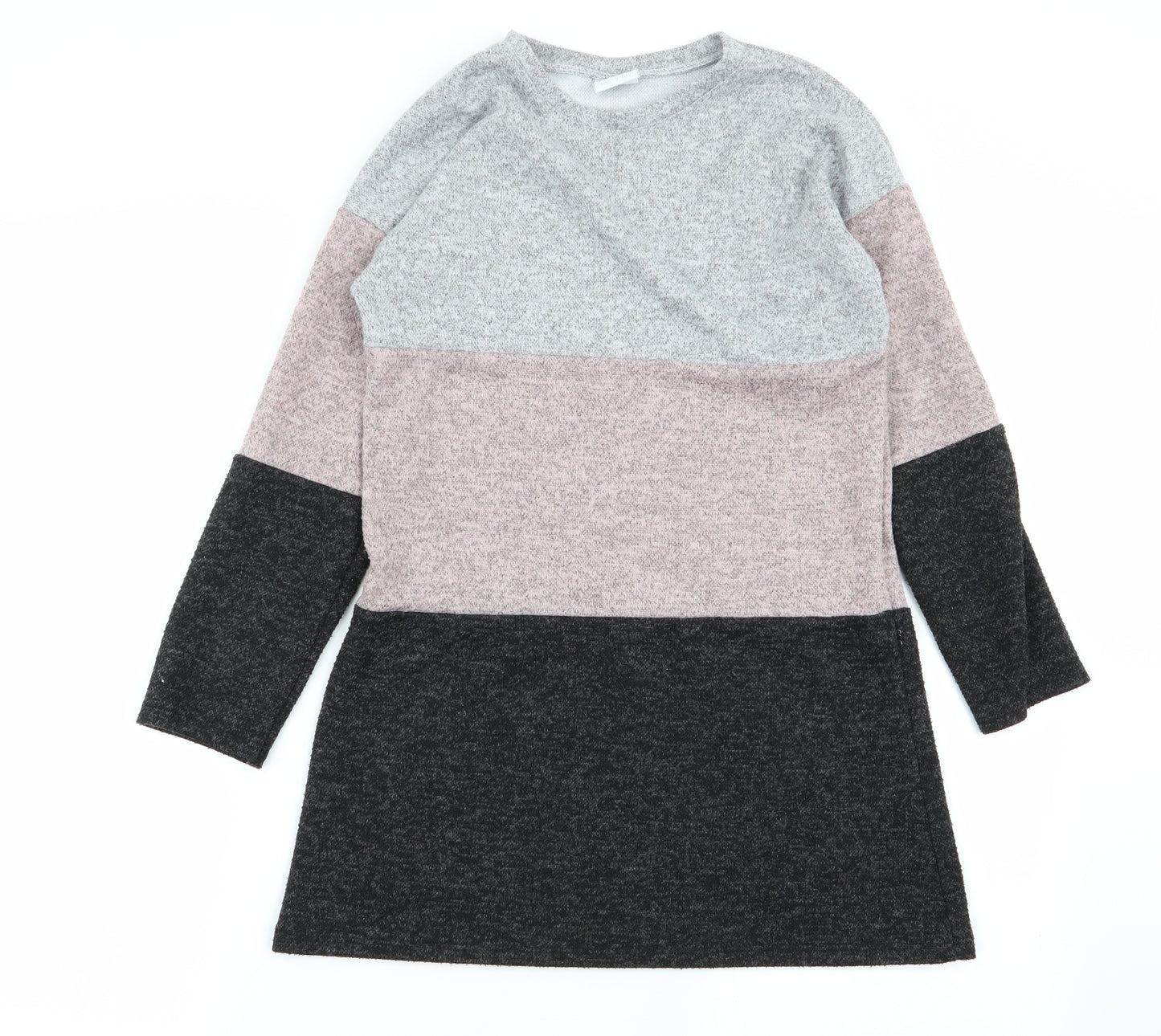 mini mai Girls Multicoloured Striped  Jumper Dress  Size 9-10 Years