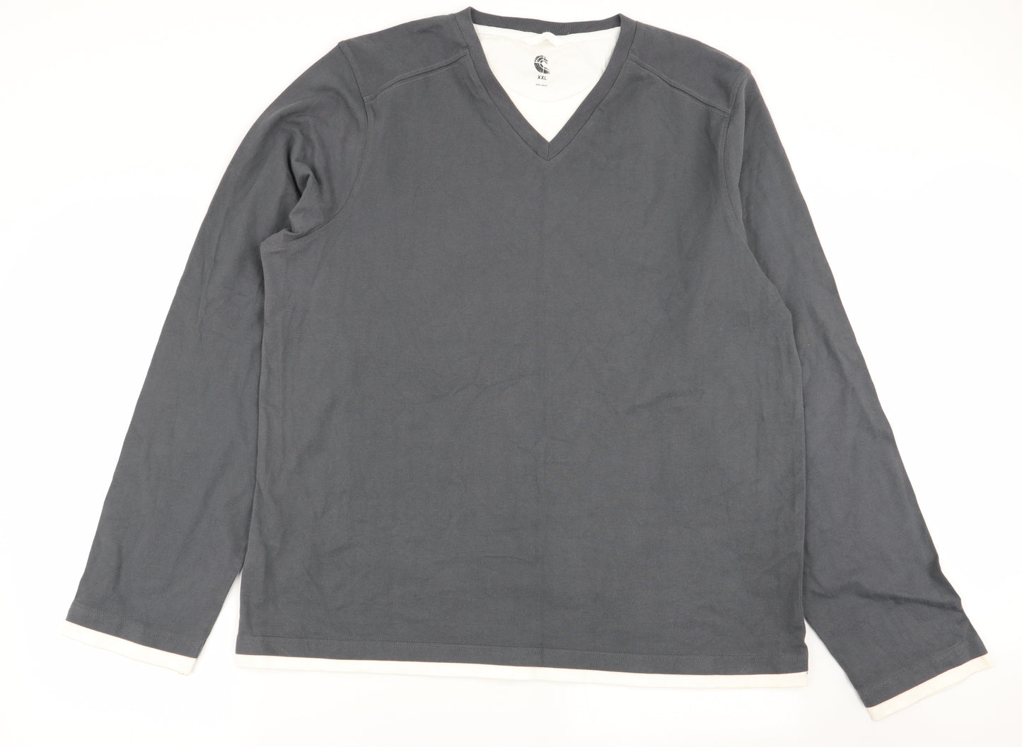John Lewis Mens Grey    T-Shirt Size 2XL
