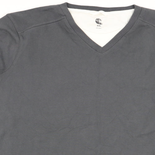 John Lewis Mens Grey    T-Shirt Size 2XL