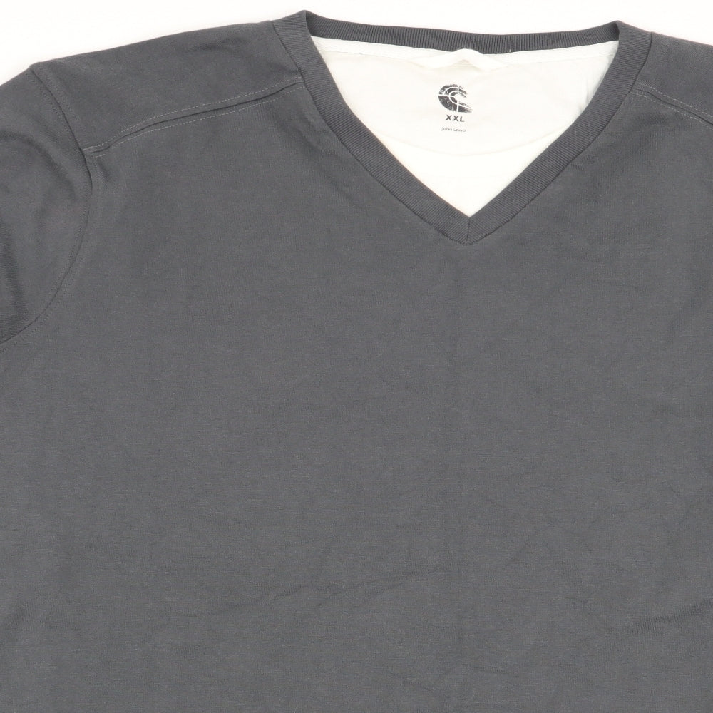 John Lewis Mens Grey    T-Shirt Size 2XL