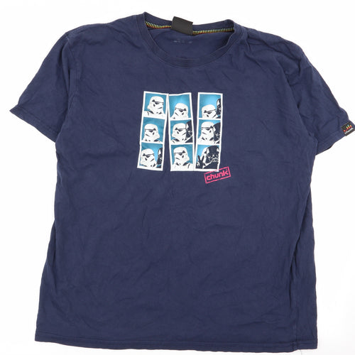 Chunk Mens Blue    T-Shirt Size 2XL  - Star wars