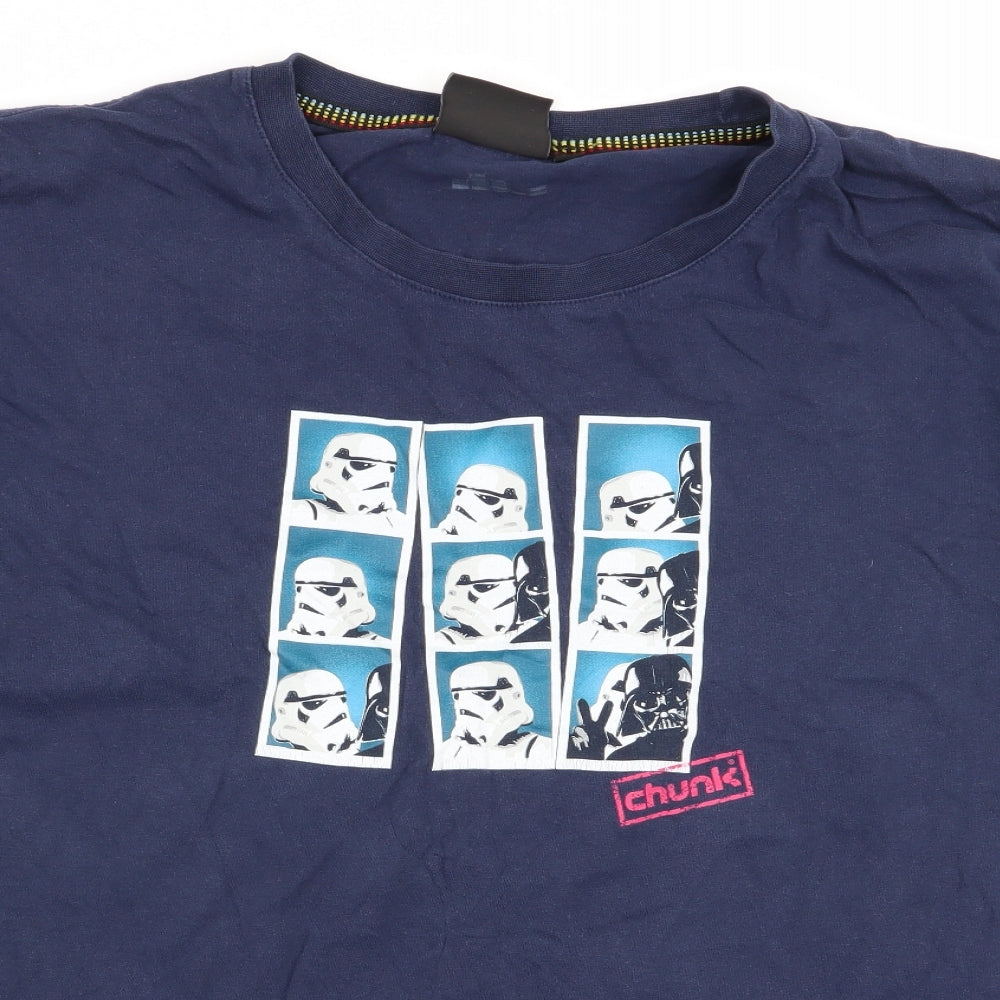 Chunk Mens Blue    T-Shirt Size 2XL  - Star wars